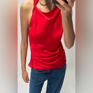 Zara Vibrant Red Camisole Top